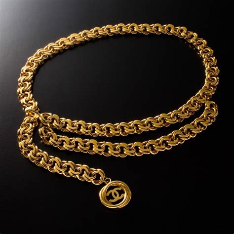 coco chanel chain belt|vintage Chanel belt.